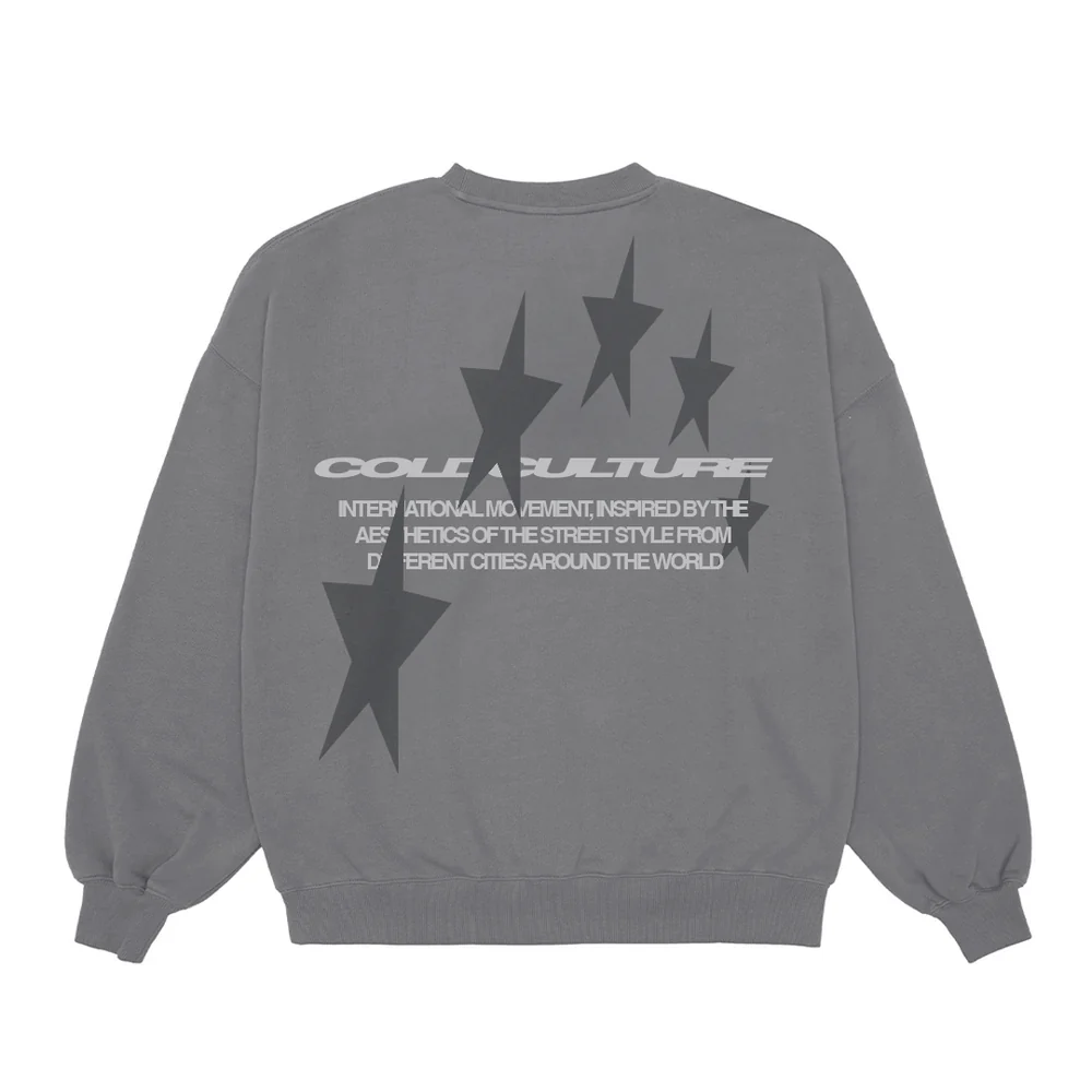 Cosmos Arc Crewneck Smokey Grey2 Cosmos Arc Crewneck Smokey Grey