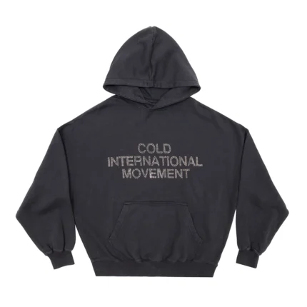 Shiny Cold Hoodie Black