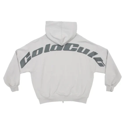 Triple World Zip Hoodie Pearl Grey