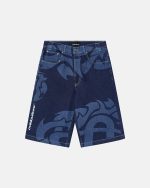 Cold Culture Laser Denim Blue Jorts